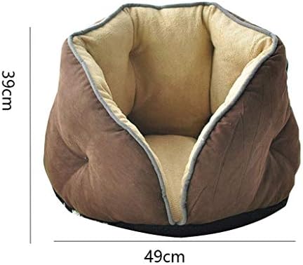 SJYDQ Pet Craft Supply Cama - Cama redonda - fofa e confortável Amarto de pelúcia calmante ， cama para gatos internos