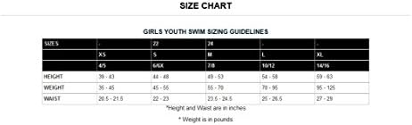 Tyr Sport Girls 'Solid Diamondback Swim Swim