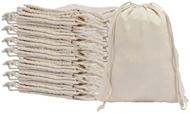 6x8 polegadas algodão reutilizável sacos de produção - bolsa de armazenamento de cordão multiuso para uso diário
