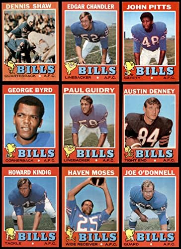 1971 TOPPS BUFFALO BILLS EQUIPE DETA BUFFALO BILLS EX/MT BILLS