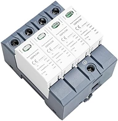 GSP9 Protetor de surto de 4pole 20KA-40KA SPD AC275V AC385V 400V 440V SPD House Surge Protector 1p+N Rail 1pcs