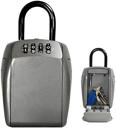Caixa de travamento da chave de travamento master, caixa de trava ao ar livre para chaves da casa, chave segura com bloqueio de combinação, capacidade de 5 chaves, 5414D