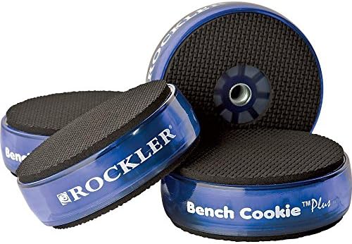 Rockler Work Bench Cookies Plus Work Grippers Bench Cookies protege a peça de trabalho de arranhões e detritos de bancada - kit de madeira para a maioria dos painéis de tamanho médio