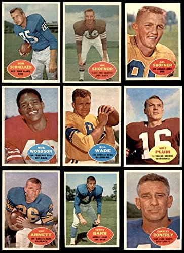 1960 Topps Football 25 Card Starter Set/lote nm