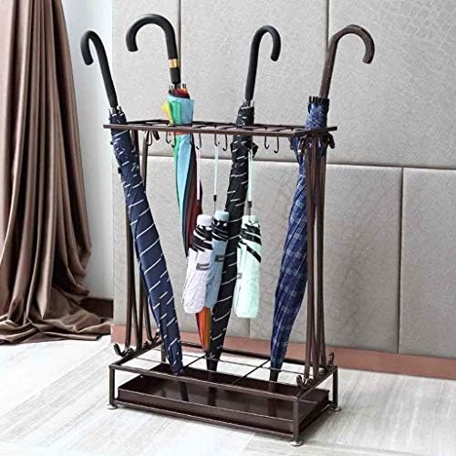 Kuyt Umbrella Stand Metal Modern Holder Storage Rack com Bande