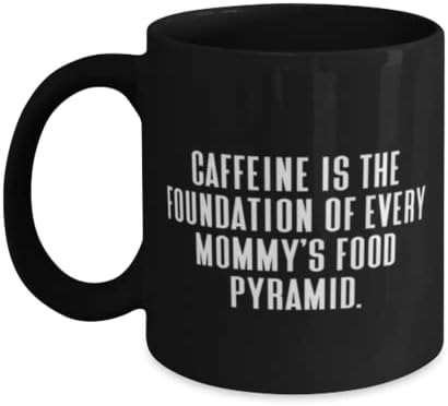 Mamãe fofa, cafeína é a base da pirâmide de todas as mamães da mamã