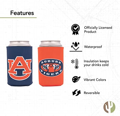 Universidade de Auburn pode isolar a bebida refrigeradora de 4 pacotes de bebidas de pacote Tigers War Eagle