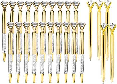 Pacote de caneta de ouro etcbuys - caneta de diamante - 25 pacote, canetas de esfero