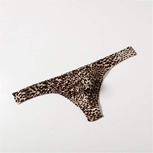 Andongnywell Men's Leopard Print Bikini Briefs Cheetah Roupa Bulgor Bolsa de Buscha Leopard