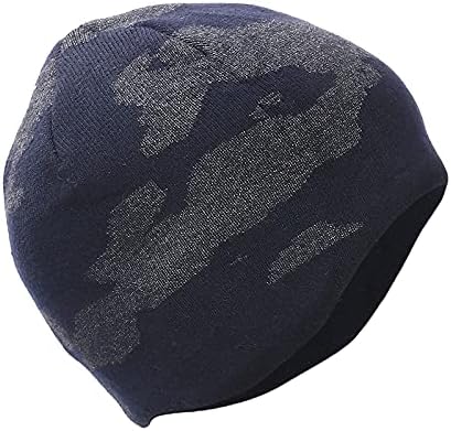 Proteção de chapéu camuflagem capitão de lã de lã esportes marm marm de camada dupla conjunto malha