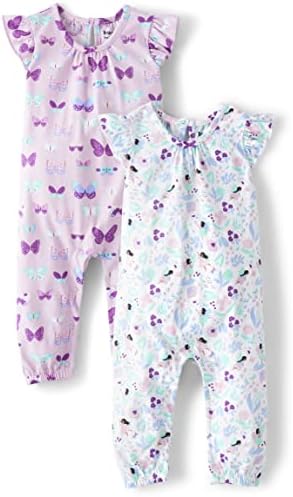 The Children's Place Baby-Girls Newatbn Short Manga Romper 2 pacote