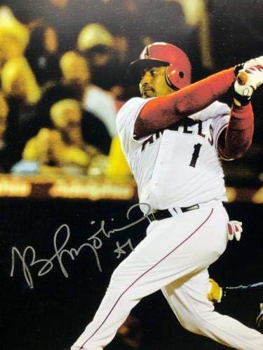 Bengie Molina assinou Anaheim Angels Baseball 16x20 Photo PSA W27334 - Fotos autografadas da MLB