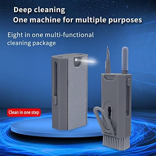 Kit de limpeza de funções multi-1 8 em 1, kit de limpeza para airpods pro 1 2 3 caneta de limpeza multi-função, caneta de limpeza