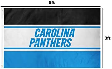 Carolina Panthers NFL Horizontal Flag