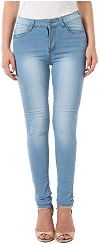 Pontas de esfoliação de tamanho grande mulheres mulheres de jeans médio de jeans de jeans mais longos e jeans de gradiente de cintura esbelta tamanho das calças