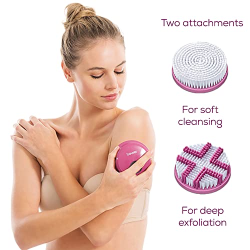 Bedido FC55 Palavro corporal, escova de corpo elétrico para esfoliação e massagem, escova de limpeza à prova d'água para tomar banho,