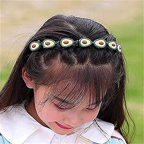 Sweet Princess Hairstyle Hairpin, 2021 Novo verão garotinha de cabelo trançado Cabeças de cabelo, faixas de desenho animado