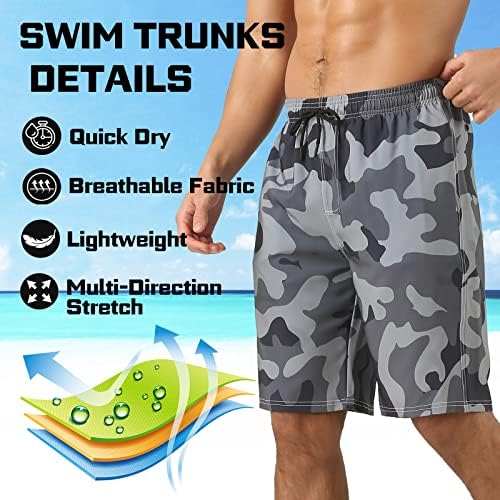 Palões de natação para homens Xskjy com revestimento de compressão 9 Turncos de natação rápida surf seco de verão shorts de maiô