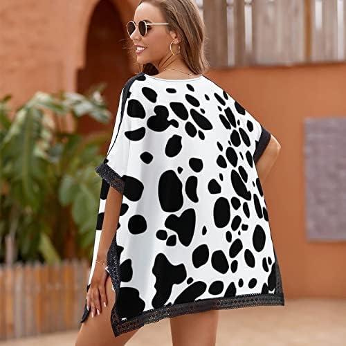 Baikutouan Dalmatian Skin Skin Skin feminino Biquíni Bikini Swimsuit Beach Swim Swims