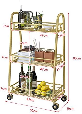 TOMYEU Multifunction Kitchen Storage Rack Cart Prate prateleiras de banheiro móvel armazenamento de armazenamento prateleira