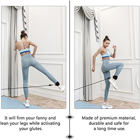 Acessórios de ioga Besportble Banda de resistência ao pedal bandas de exercícios com as pernas da âncora portas tiras de tornozelo