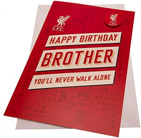 Cartão de aniversário do irmão fc do Liverpool