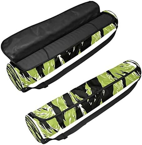 Bolsa de transportadora de tapete de ioga militar verde da camufla