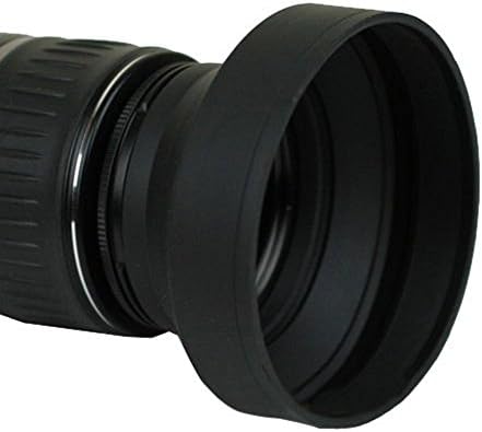 Capuz de lente de borracha macia de 55 mm + capuz de lente de borracha macia de 58 mm para a câmera Nikon D5600, D3400 DSLR com Nikon