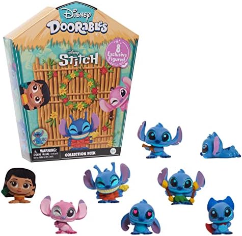 Disney Doorables Stitch Collection Peek, Stuffers de cesto de Páscoa, brinquedos infantis oficialmente licenciados para 5