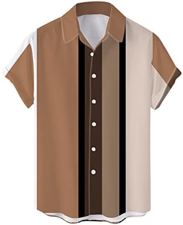 Wocachi Hawaiian Button Down camisetas para homens de manga curta Ahola camisas de praia Casual Casual Party Designer camisa