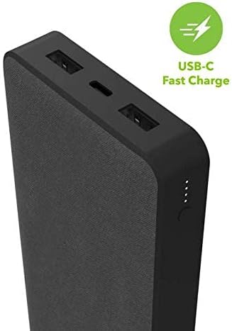 MOPHIE POWERSTATION XXL POWER BANK-20.000 MAH BATERIA INTERNA GRANDE, PORTAS USB-A e PLUTA DE CARGA/saída USB-C PD 18W 18W, porta de saída/saída, amigável para viagens, inclui um cabo de alimentação USB para USB-C