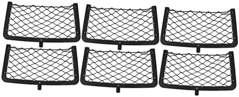 Angoily 6 PCS Storage Storage Rede de carrinho de bebê Organizador de cargo de cargo Mesh Bolsa de trunk Organizador da rede