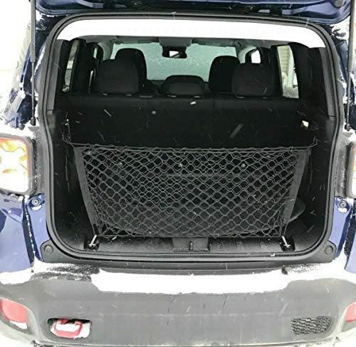 EACCESSORIAS EA NETA DE TRONGADOR DE TRUNCO EA PATRIOTE DE JEEP COMPTER PATRIOT RENEGADE 2007-2023 - NETA DE CARGA DE ESTILO DE ENVELOPE PARA SUV - PREMIUM MASH MESH CARRONGRENT Organizer veículo Storage - Compatível com Jeep