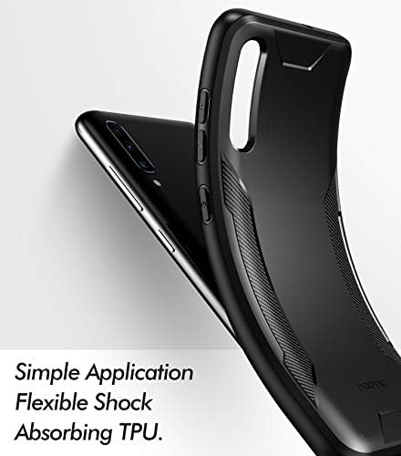 Série de escudo de karbon poético projetado para a caixa do Samsung Galaxy A70, textura de fibra de carbono Slim Fit