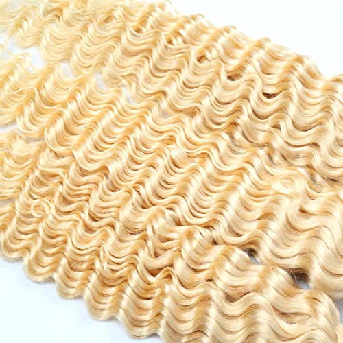 613 cabelos humanos 3 feixes de mel para cabelos loiros pacote de cabelos profundos extensões de cabelo para mulheres Brasy Remy