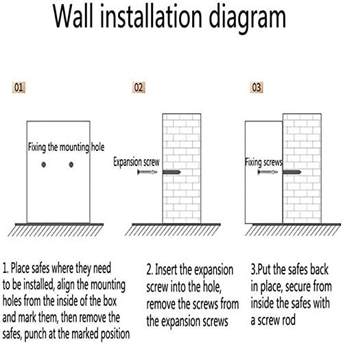 WXBDD HOME IMPRIMENTO DE IMPRESSIMENTO DO FIRO SEGURO SEGURO DE ESCRITÓRIO PARA Caixa de Cash Wall All Steel Anti