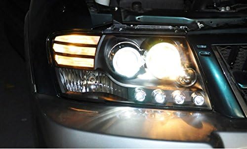Estilo de carro Gowe para Mitsubishi Pajero v73 faróis para v73 lâmpada de cabeça led led led led drl luz frontal bi-x