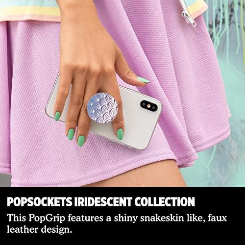 Popsockets PopGrip: aderência do telefone e suporte de telefone, colapsível, top swappable, pérola de sereia iridescente