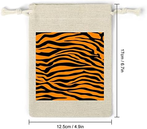 Tiger Orange Stripes Sacos de armazenamento Bolsas de doces de estoques de colegas