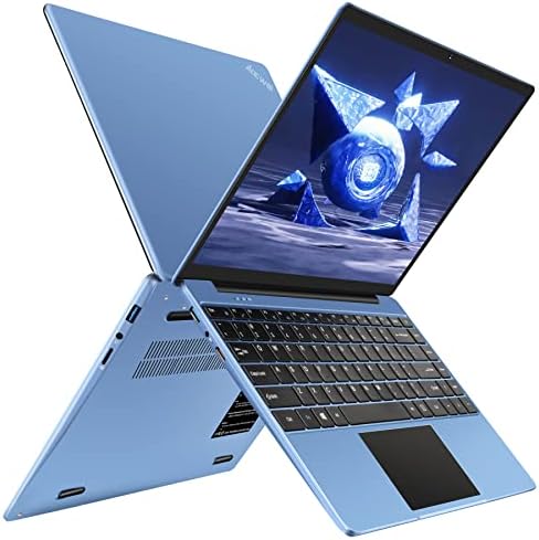 Ruzava Windows 10 Laptop Computers, 14 6 GB RAM 128 GB SSD Suporte 1 TB SSD Expansão, 1920x1080 Laptop tradicional do FHD para estudo de entretenimento Blue