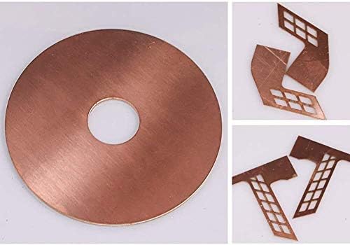 Zhengyyuu Brass Placa de cobre Folha de cobre Metal Placa de papel alumínio Rollo