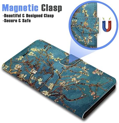 Ajourtek para iPhone 8 Plus, iPhone 7 Plus, Arte projetada pela carteira Flip Style Cover Case Vincent Van Gogh Pintura Full Corpo Proteção