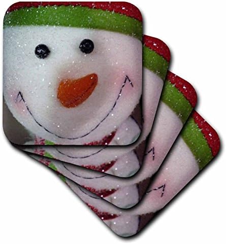 3drose cst_7903_4 Happy Snowman-Cerâmico Montanha-russa, conjunto de 8