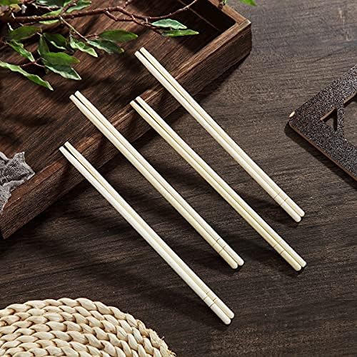 50 pares de pauzinhos descartáveis, pauzinhos de bambu embalados individualmente, podem ser usados ​​para comer macarrão,