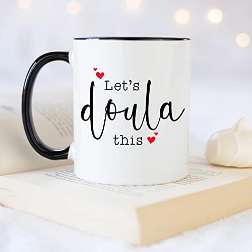 Younique Designs deixa Doula esta caneca de doula, 11 onças, caneca de café doula para mulheres, copo de doula para ela