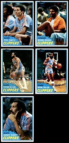 1981-82 Topps San Diego Clippers quase completos, San Diego Clippers NM+ Clippers