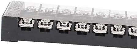 X-DREE 3 PCS 600V 25A 10P parafuso de parafuso barreira elétrica Bloqueio de bloco de barreira do cabo do cabo (barra de concetor del cabo del bloque de terminais de la Barrera elécrica del Tornillo de 3 piezas 600 ν 25a 10p 10p