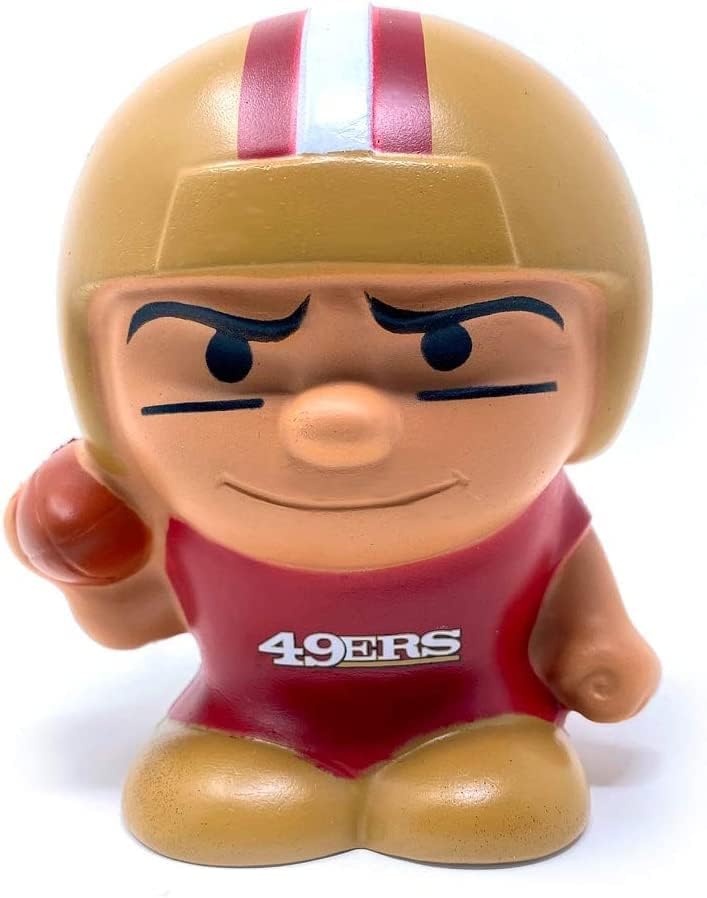 Animal de festas NFL Jumbo Squeezymates San Francisco 49ers estatueta, cores da equipe, 4 de altura