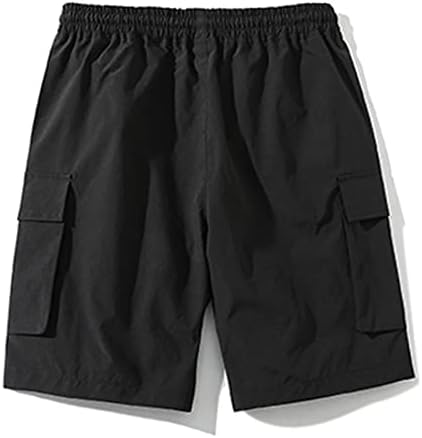 Shorts masculinos de ymosrh shorts de verão solto solto casual bock-bocket shorts de corrida de cordão para homens
