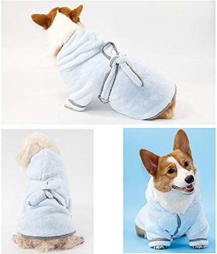 Robo de banho de estimação, toalha de banho de cachorro Microfibra de secagem rápida pijamas de cã